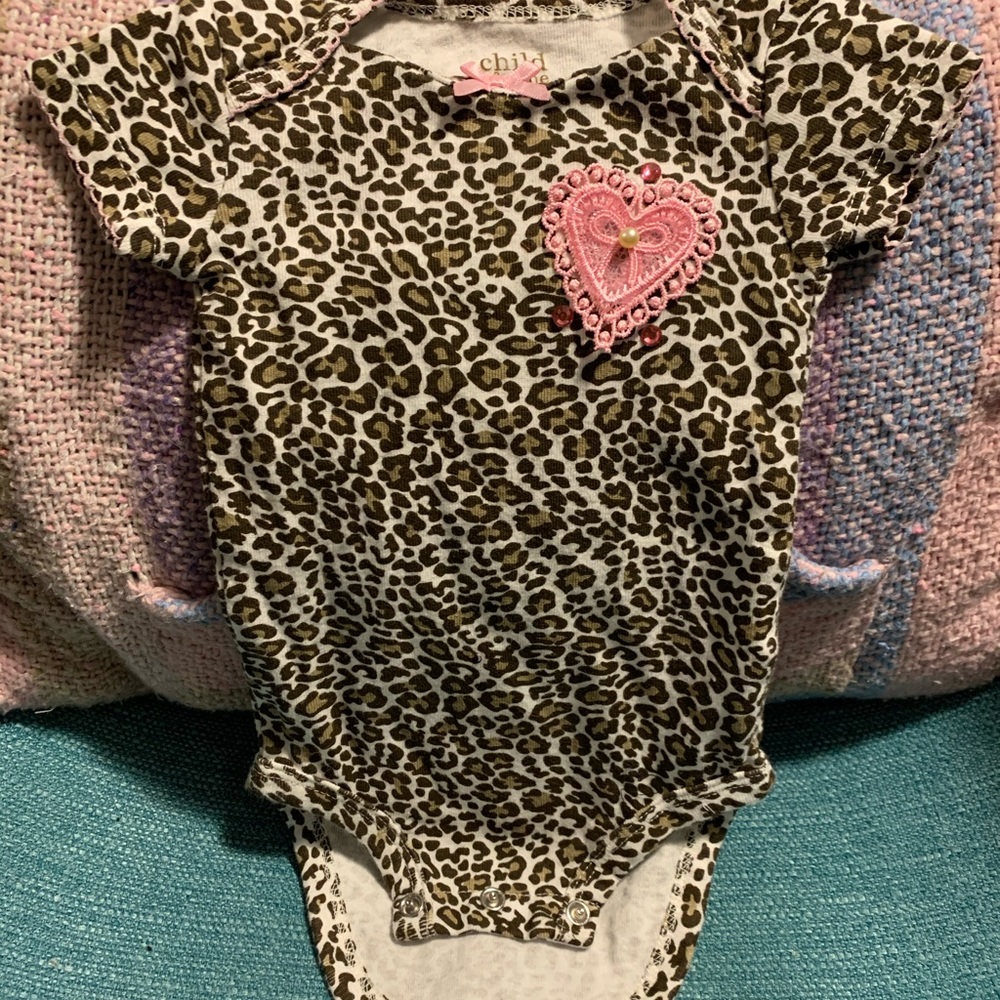 💀Leopard Print Baby Onesie